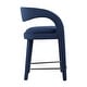 preview thumbnail 22 of 44, Pinnacle Performance Velvet Counter Stool Set of Two