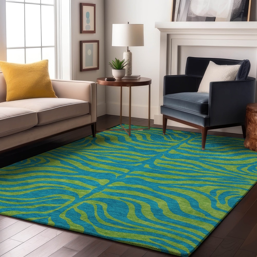 Premium Washable Super Soft Modern Zebra Print Mayfield Rug