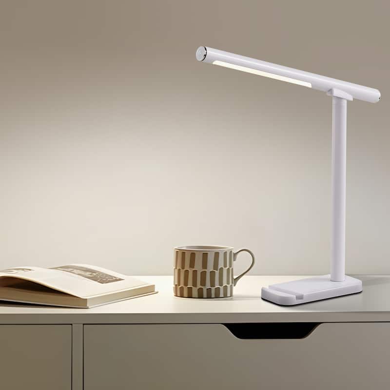 Starsky 1-Light Rechargeable Wireless LED Dimmable Desk Lamp