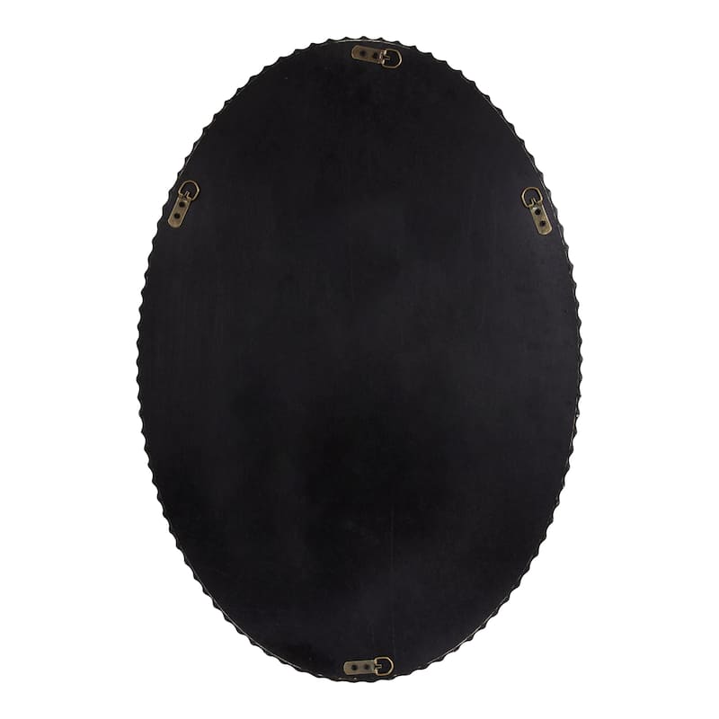 Kate and Laurel Elmora Fluted Oval Wall Mirror