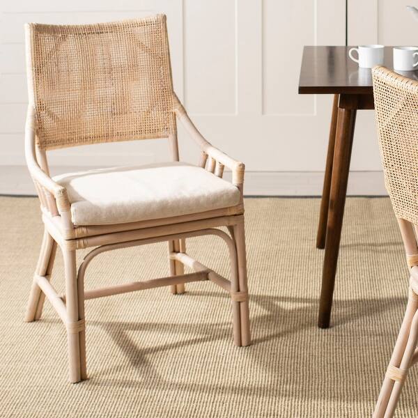 Shop Safavieh Rural Woven Dining Donatella Natural White Wash Chair 22 X 24 X 37 On Sale Overstock 9542196