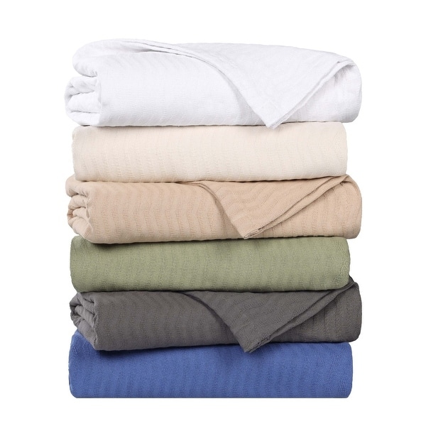slide 2 of 51, Superior Jena Cotton Textured Chevron Lightweight Woven Blanket