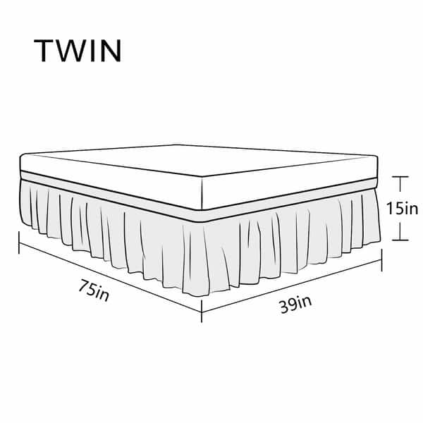 Elastic Replaceable Pleated Wrap Around Bed Skirts Bed Bath & Beyond