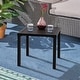 preview thumbnail 2 of 5, Claribelle Black Metal Small Square Side/ End Table by Havenside Home
