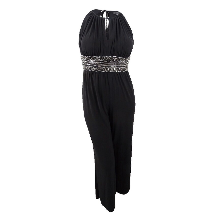 black embellished jumpsuit