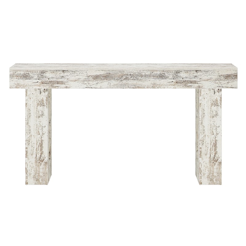 Farmhouse Console Table, 63-Inch Long Narrow Sofa Table Behind The Couch