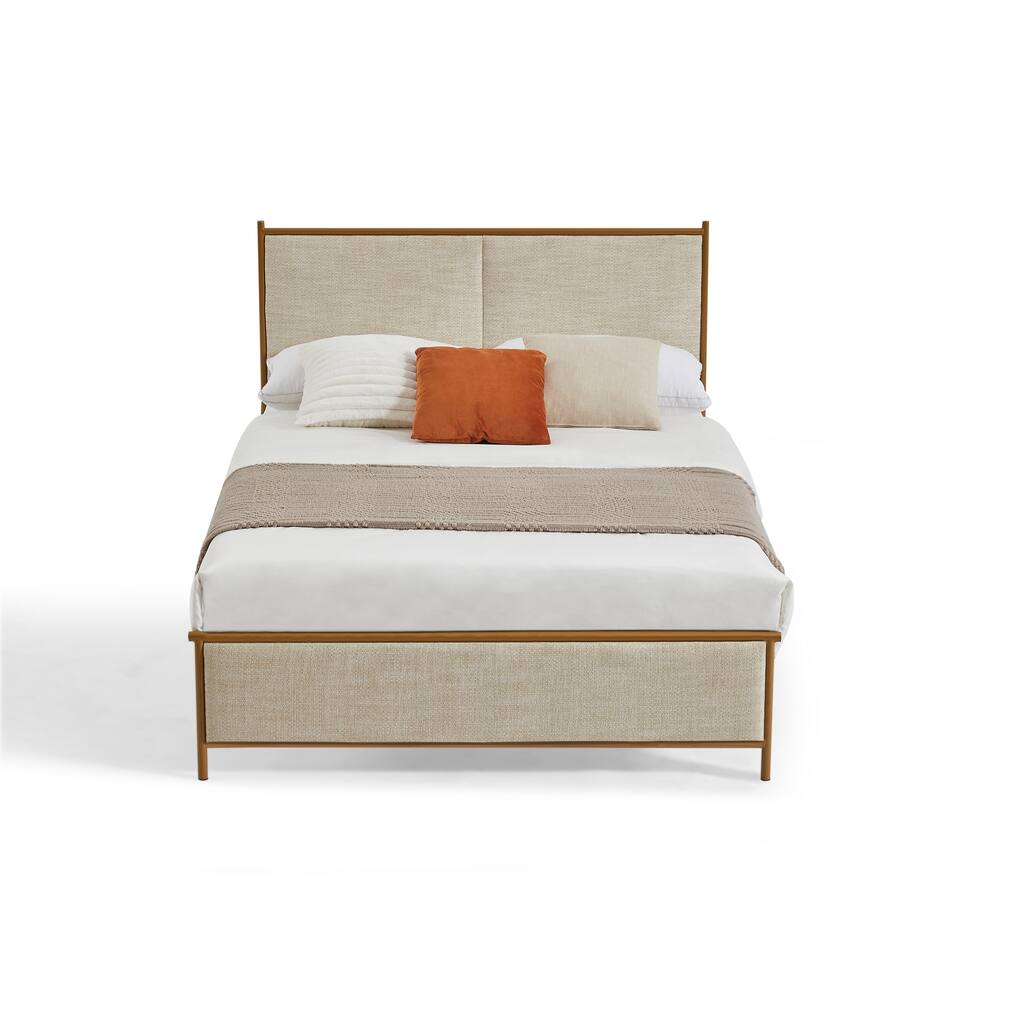 Mid-Century Modern Full Size Platform Bed