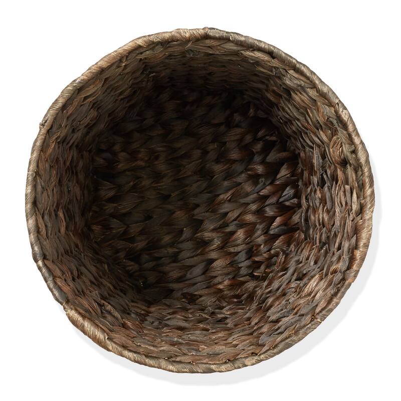 Seagrass Water Hyacinth Waste Basket Woven Trash Can