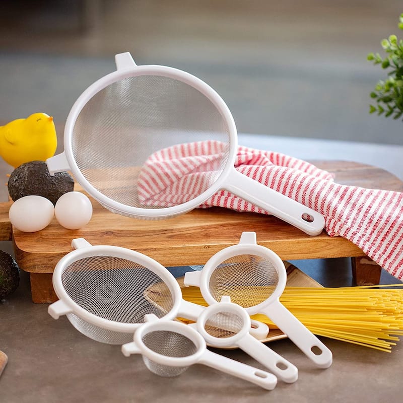 Chef Craft 3" Diameter Stainless Steel Mesh Strainer - Great for Straining Tea or Baking Ingredients