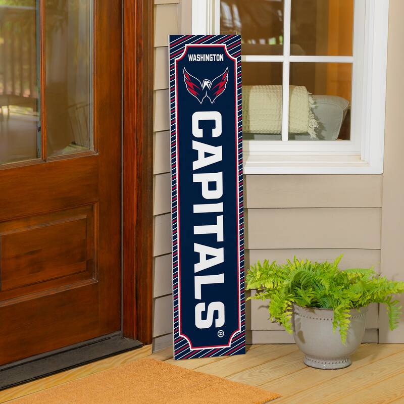 47" Double Sided Seasonal Porch Leaner, Washington Capitals - 47" x 11.25"