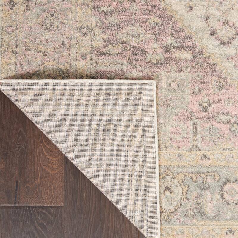 HomeRootsFloral Medallion Transitional Rectangle Area Rug - 108' X '72' X '0.5