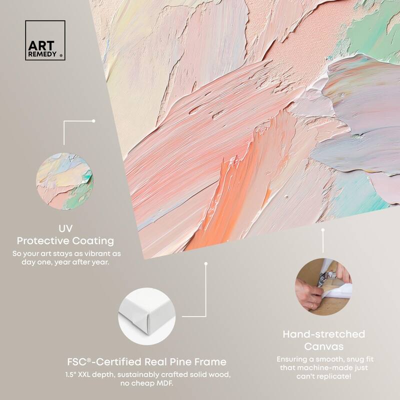 Flowing Mousse III Canvas by Art Remedy, Gallery Wrapped