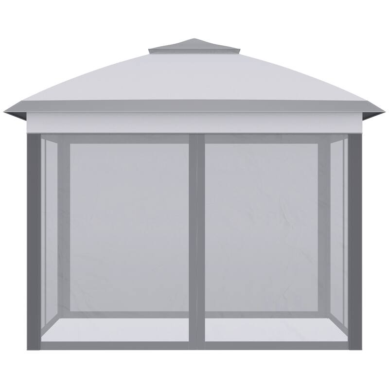 11' x 11' Pop Up Canopy Tent with Netting and Carry Bag
