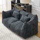 preview thumbnail 24 of 98, Modern Cute Chenille Upholstered Loveseat with High Resilience Foam