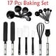 preview thumbnail 10 of 19, Kaluns Kitchen Utensil sets. Cooking / Baking Supplies - Non-Stick and Heat Resistant Cookware set - 3 Sizes 17 Pcs Baking Set