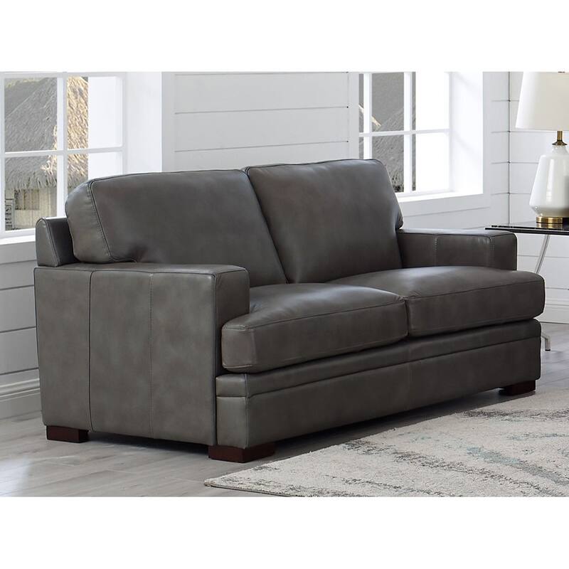 Hydeline Georgia Top Grain Leather Loveseat