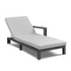 preview thumbnail 42 of 62, Benton Modern Aluminum Lounge Outdoor Double Chaise with Cushion - N/A