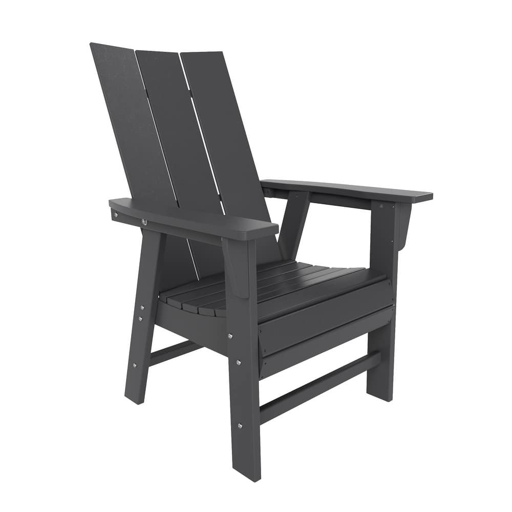 Shoreside Hdpe All Weather Outdoor Patio Adirondack Dining Chair (1PC)