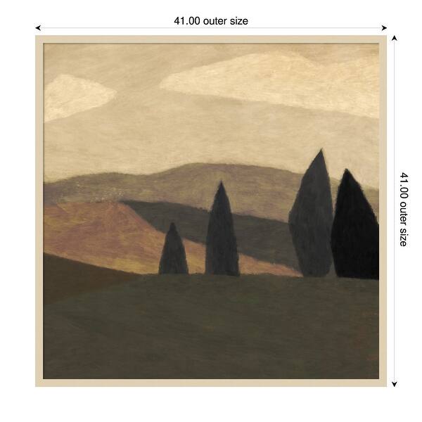 dimension image slide 2 of 18, Paysage 2 by Dan Hobday Wood Framed Wall Art Print
