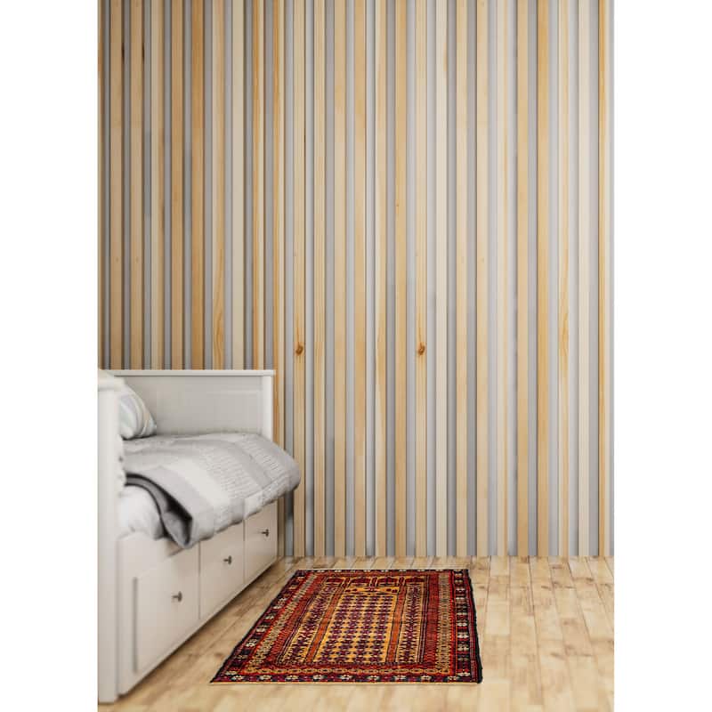 ECARPETGALLERY Hand-knotted Teimani Brown Wool Rug - 2'10 x 5'4