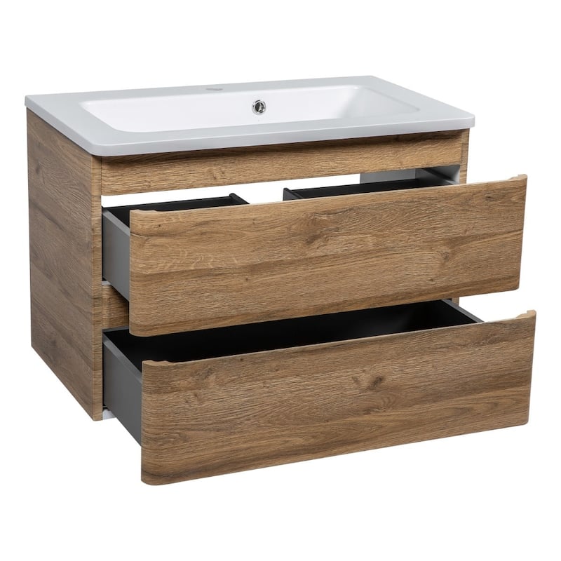 Modern Wall-Mounted Bathroom Vanity with Washbasin | Comfort Collection Omega Collection 32"