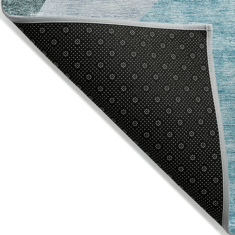 Machine Washable Indoor/ Outdoor Chantille Contemporary Abstract Rug