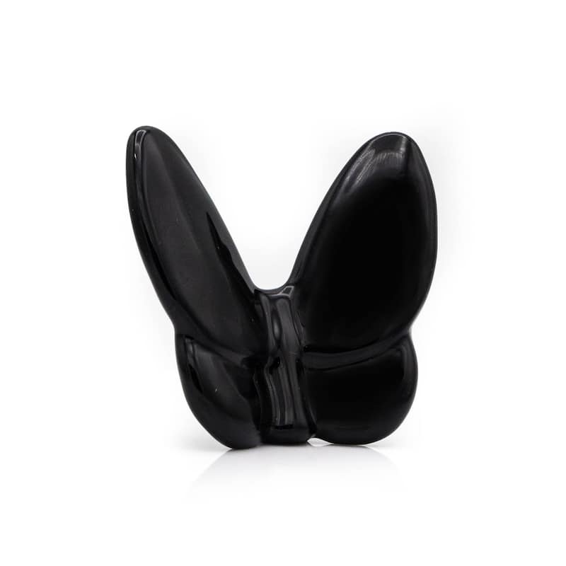 HomeRoots 3" Black Crystal Butterfly Figurine Tabletop Sculpture