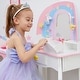 preview thumbnail 6 of 10, Fantasy Fields - Little Dreamer Rainbow Medium Kids Vanity