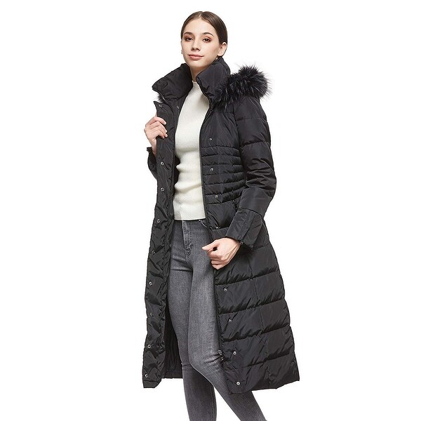 maxi puffer coat womens