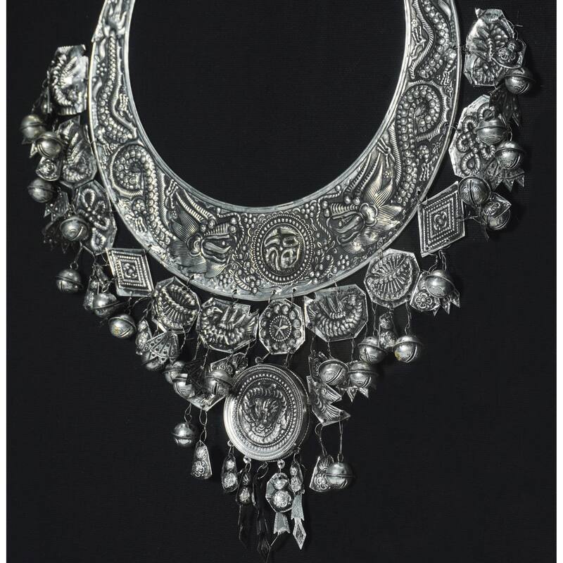HUJI Tribal Grand Necklace Shadow Box Wall Decor