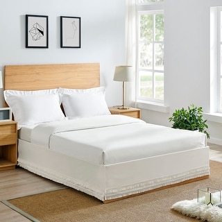 Sweet Jojo Designs Ivory Bohemian Boho Chic Queen Bed Skirt Farmhouse ...
