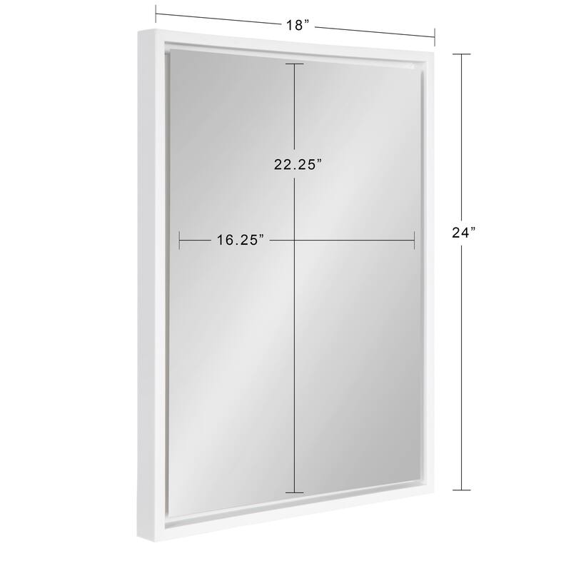 Kate and Laurel Evans Framed Floating Wall Mirror