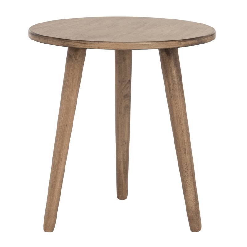 SAFAVIEH Hildetraud Round Accent Table - 16Wx16Dx16H - Light Brown