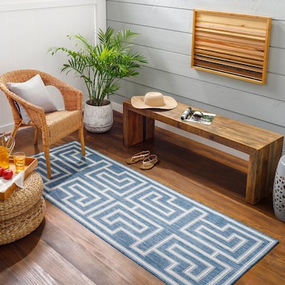 Livabliss Shuppo Indoor/ Outdoor Scrollwork Area Rug