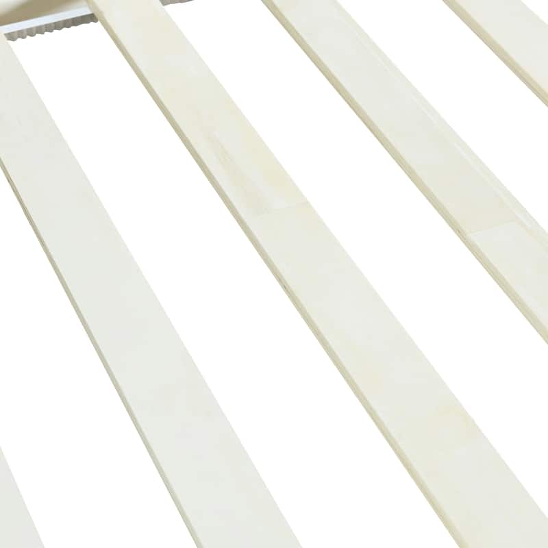 Beige Twin Corduroy Daybed with Storage Drawers and Wood Slat Support - No Box Spring Needed