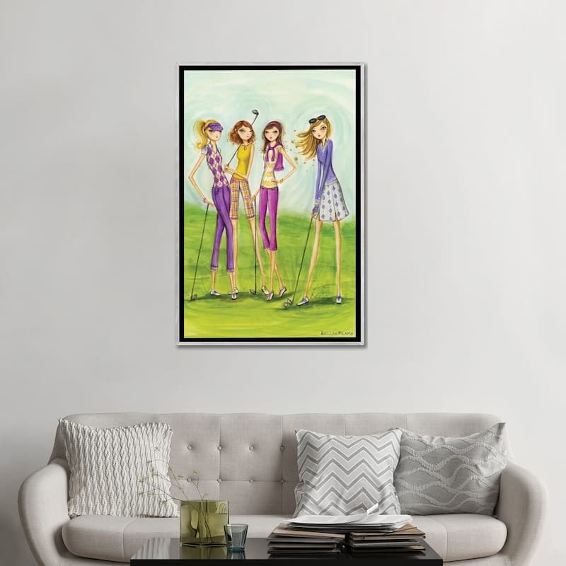 iCanvas "Ladies Golf In Style" by Bella Pilar Framed