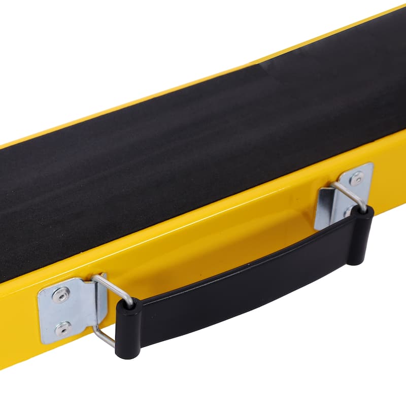 Saw Horses 2 Pack, Folding Portable Work Horse with Fast Open Legs, Convenient Handle, Heavy Duty Steel Sawhorse for Garage