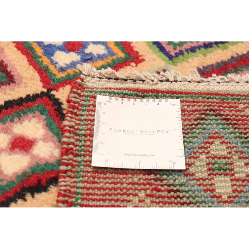 ECARPETGALLERY Hand-knotted Afghan Beige Wool Rug - 2'8 x 9'11