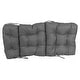 preview thumbnail 51 of 61, Multi-section Tufted Outdoor Seat/Back Chair Cushion (Multiple Sizes)