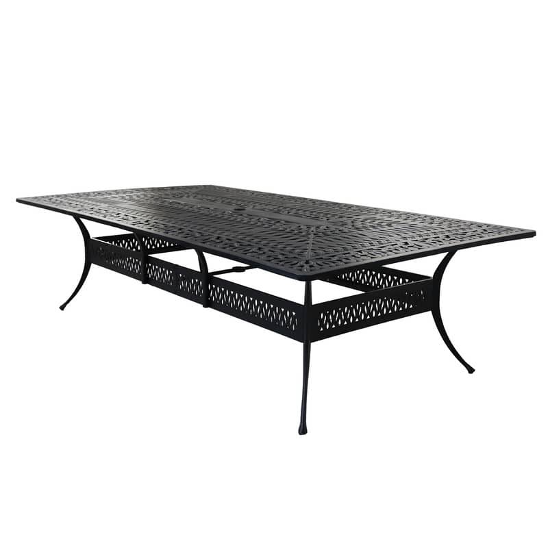 Manasquan 13-piece Gunmetal Aluminum Dining Set with Cushioned Swivel Chairs by Havenside Home