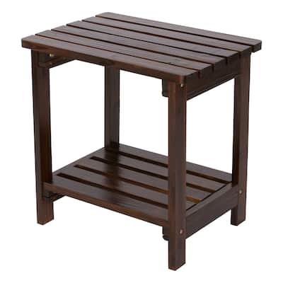 Luca 19.75" Rectangular Outdoor Patio Side Table