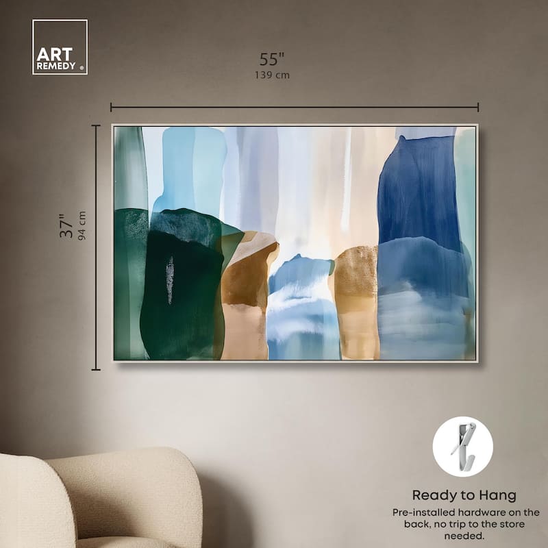 Contoured Calm II Canvas by Art Remedy
