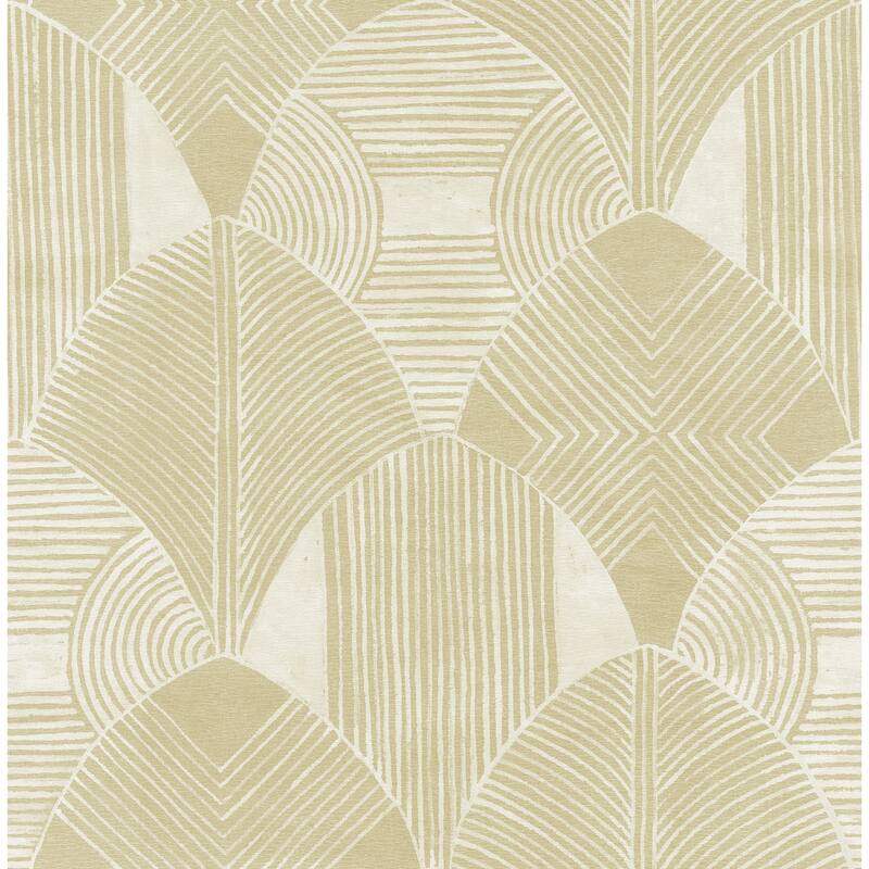 Scott Living Westport Coffee Geometric Wallpaper