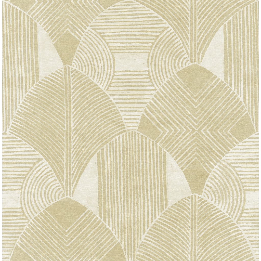 Scott Living Westport Coffee Geometric Wallpaper