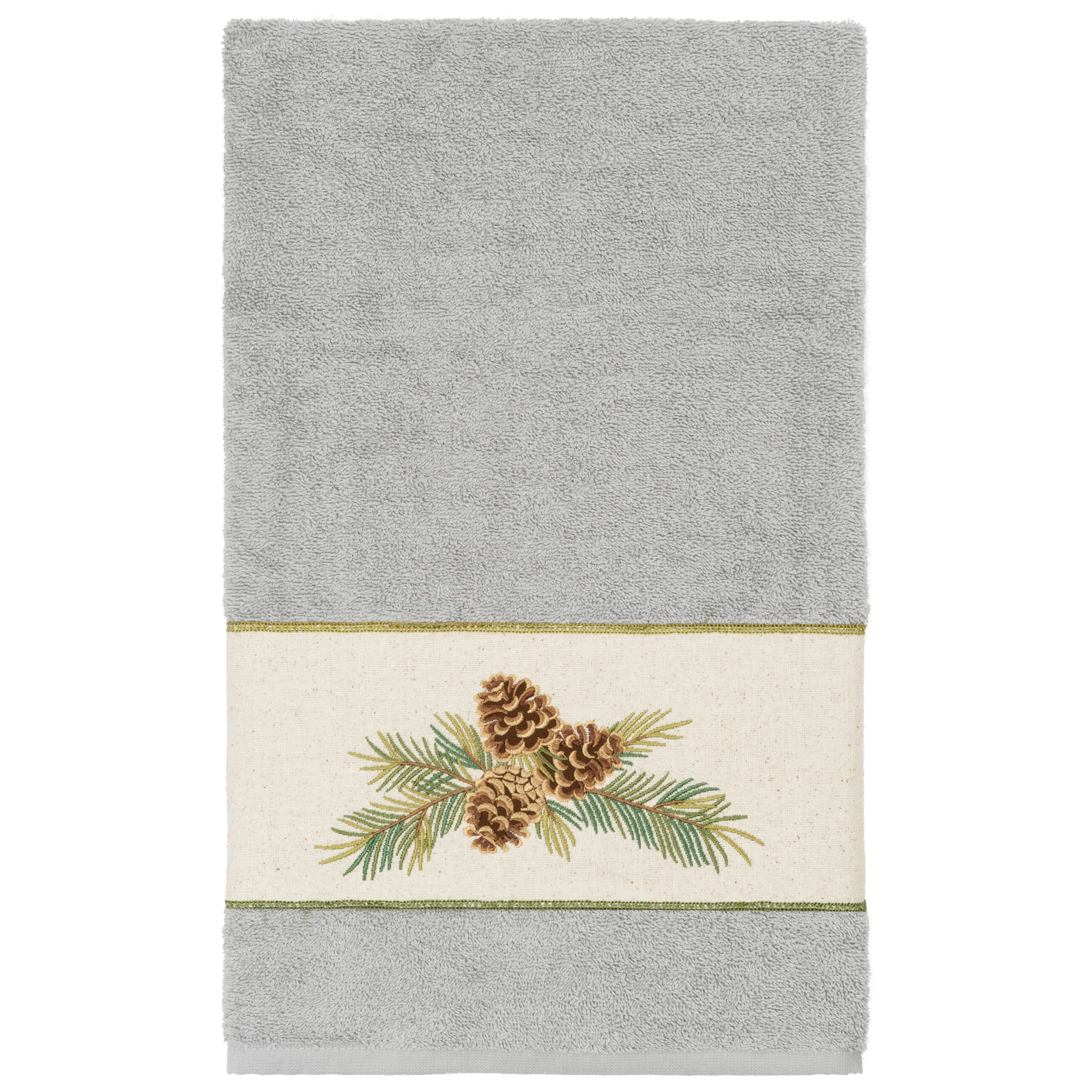 Authentic Hotel and Spa 100% Turkish Cotton Pierre Embellished Bath Towel