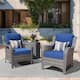 Option Navy Blue-Grey Wicker
