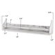 preview thumbnail 2 of 2, Wallniture Angel Decorative Rustic White Hanging Shelves, 30 inch Wood Wall Mounted Display Shelf for Home and Office, 3 pcs