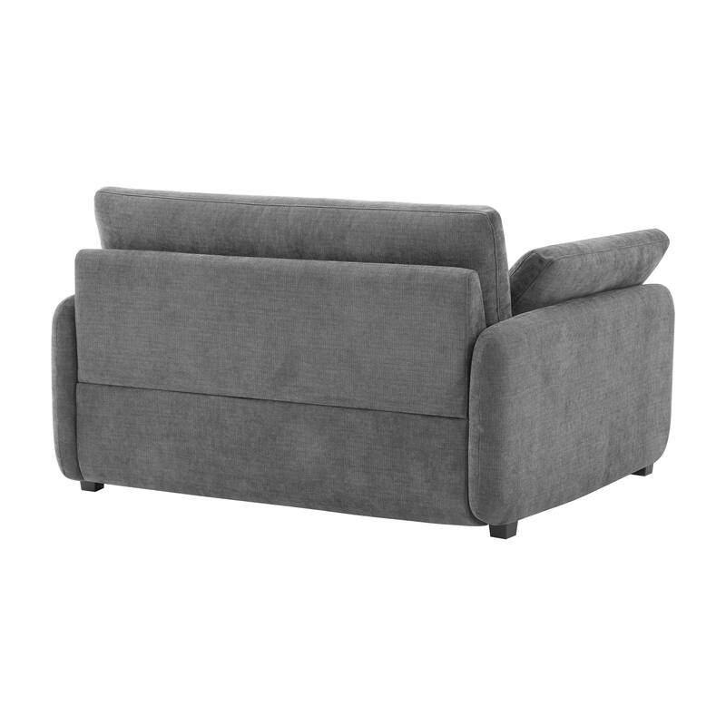 Oversized Chenille Single Sofa Chair with Pillows, 42.5" Wide & 32" Deep Seat Accent Chair Upholstered Armchair Lounge Chairs