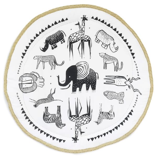 slide 2 of 5, Wee Gallery Safari Playmat - Multi-Color