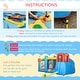 preview thumbnail 6 of 7, Outsunny 6-in-1 Inflatable Water Slide, Kids Castle Bounce House Includes Slide, Trampoline, Pool, Water Gun, Climbing Wall
